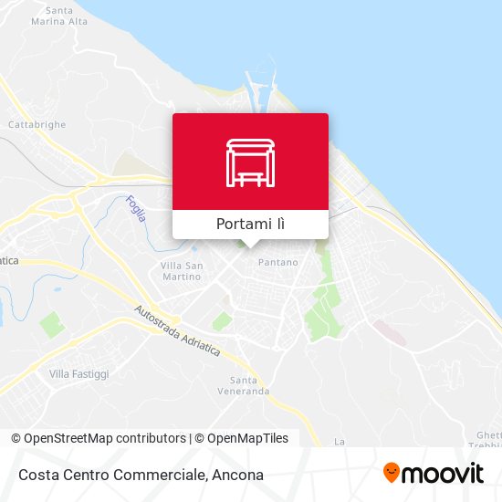 Mappa Costa Centro Commerciale