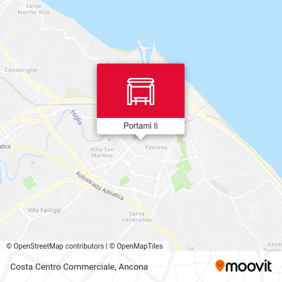Mappa Costa Centro Commerciale