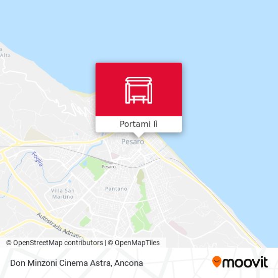 Mappa Don Minzoni Cinema Astra