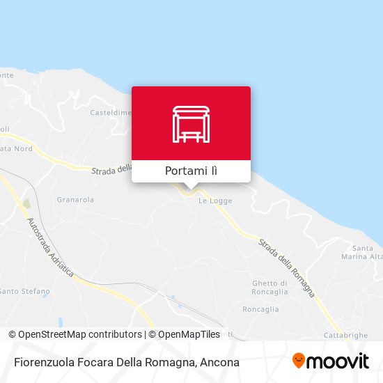 Mappa Fiorenzuola Focara Della Romagna