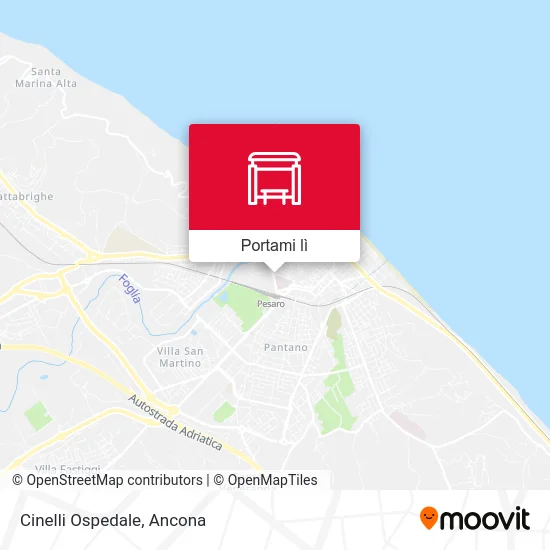 Mappa Cinelli Ospedale