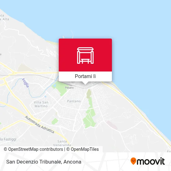 Mappa San Decenzio Tribunale