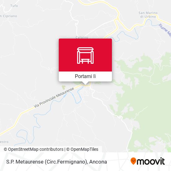 Mappa S.P. Metaurense (Circ.Fermignano)