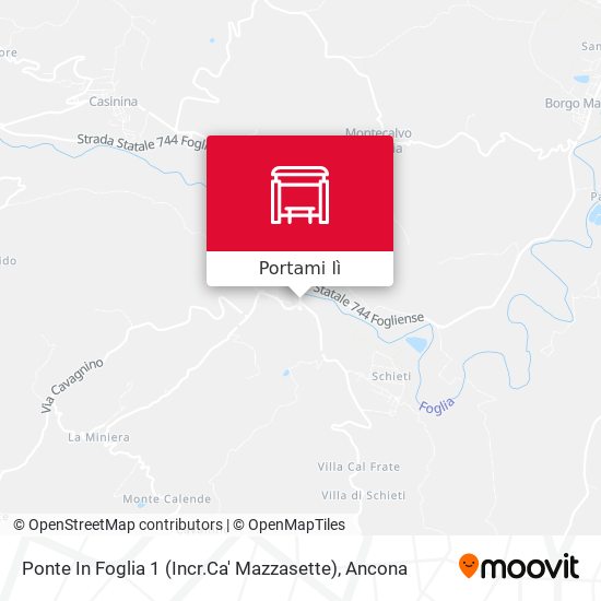 Mappa Ponte In Foglia 1  (Incr.Ca' Mazzasette)