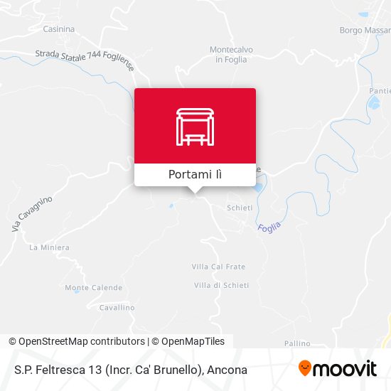 Mappa S.P. Feltresca 13 (Incr. Ca' Brunello)