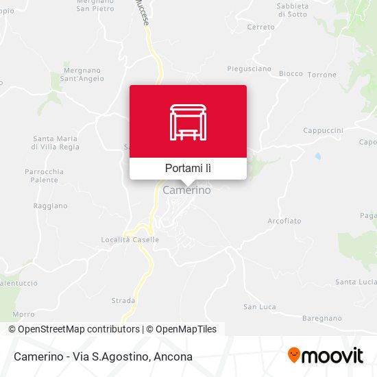 Mappa Camerino - Via S.Agostino