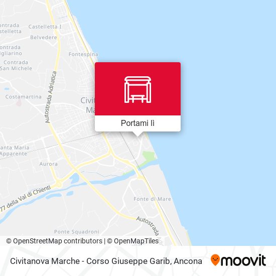 Mappa Civitanova Marche - Corso Giuseppe Garib