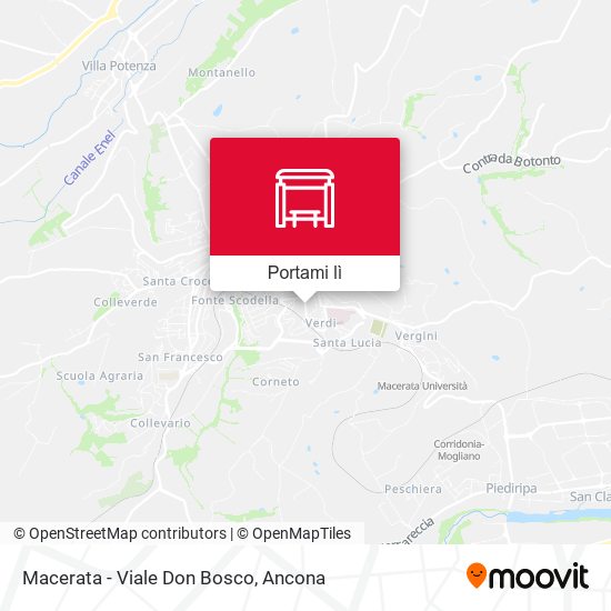 Mappa Macerata - Viale Don Bosco