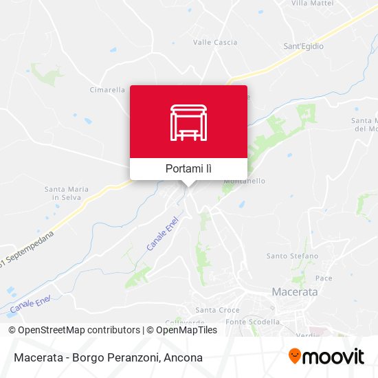 Mappa Macerata - Borgo Peranzoni