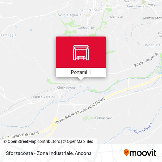 Mappa Sforzacosta - Zona Industriale