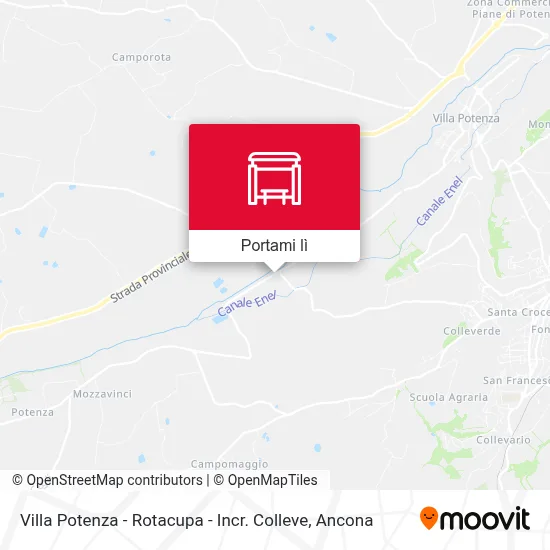 Mappa Villa Potenza - Rotacupa - Incr. Colleve