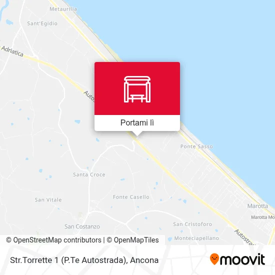 Mappa Str.Torrette 1 (P.Te Autostrada)