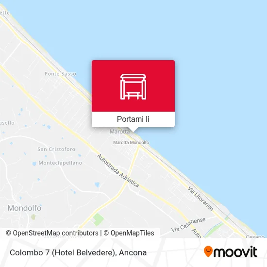 Mappa Colombo 7 (Hotel Belvedere)