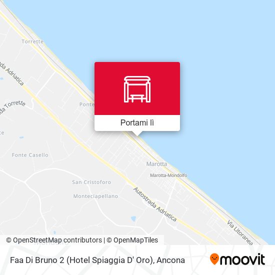 Mappa Faa Di Bruno 2 (Hotel Spiaggia D' Oro)