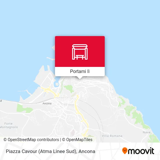 Mappa Piazza Cavour (Atma Linee Sud)