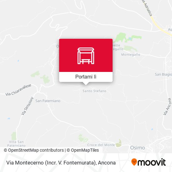 Mappa Via Montecerno (Incr. V. Fontemurata)