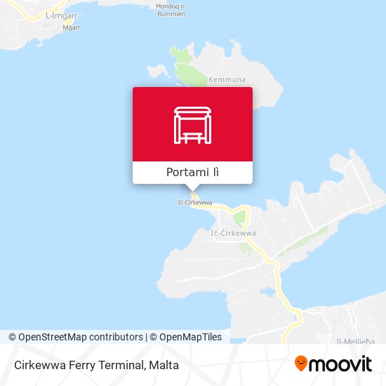 Mappa Cirkewwa Ferry Terminal