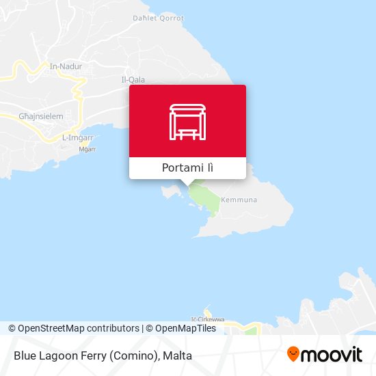 Mappa Blue Lagoon Ferry (Comino)