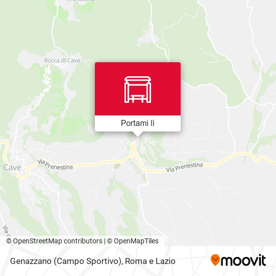 Mappa Genazzano (Campo Sportivo)