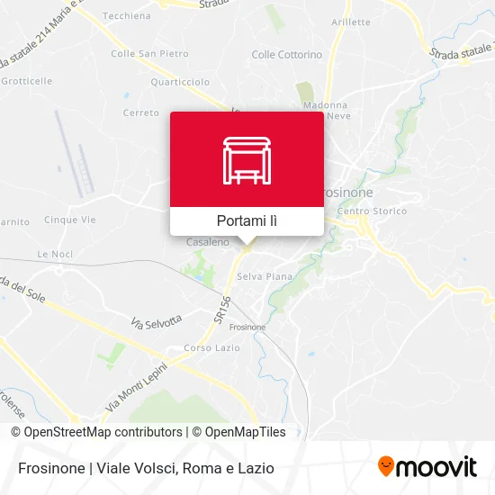 Mappa Frosinone | Viale Volsci