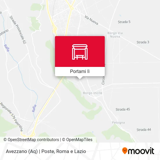 Mappa Avezzano (Aq) | Poste