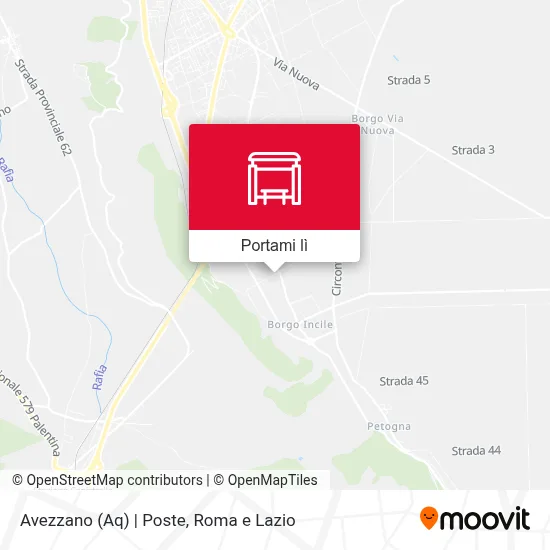 Mappa Avezzano (Aq) | Poste