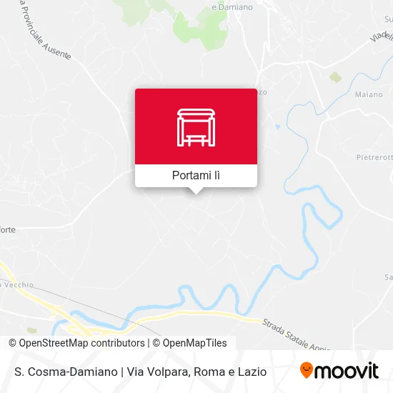 Mappa S. Cosma-Damiano | Via Volpara