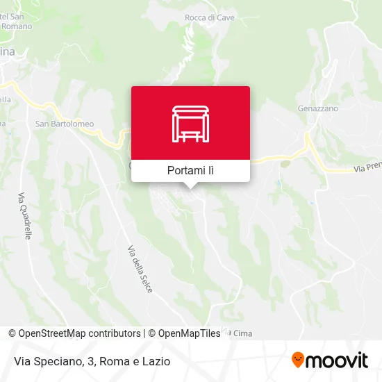 Mappa Via Speciano, 3