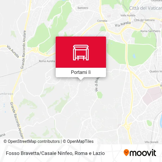 Mappa Fosso Bravetta/Casale Ninfeo