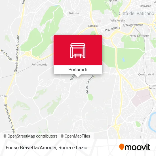 Mappa Fosso Bravetta/Amodei
