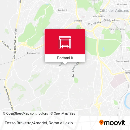 Mappa Fosso Bravetta/Amodei