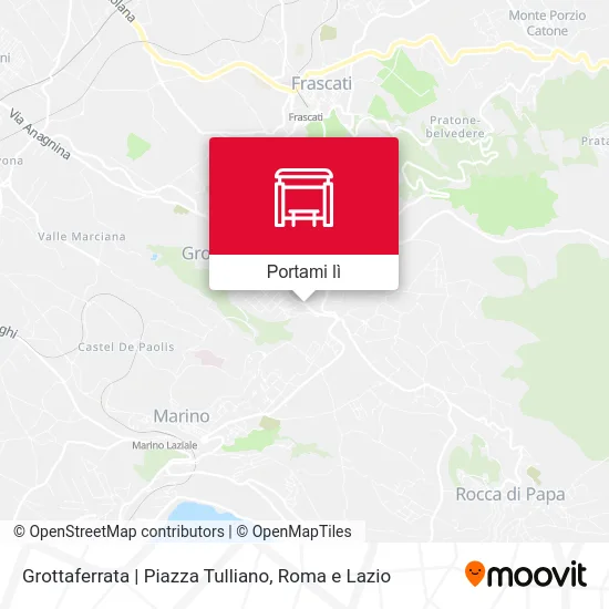 Mappa Grottaferrata | Piazza Tulliano