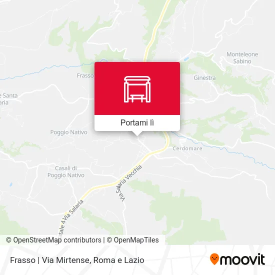 Mappa Frasso | Via Mirtense