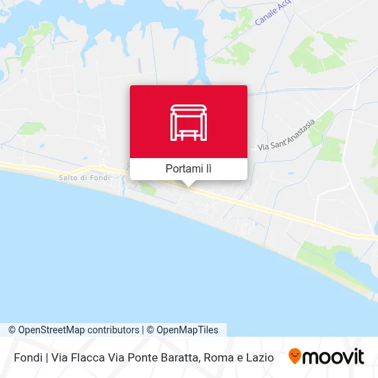Mappa Fondi | Via Flacca Via Ponte Baratta