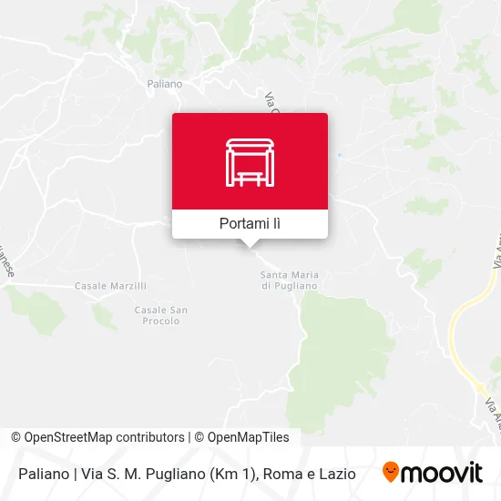 Mappa Paliano | Via S. M. Pugliano (Km 1)