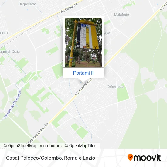 Mappa Casal Palocco/Colombo