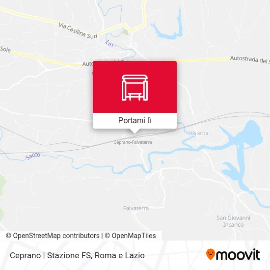 Mappa Ceprano | Stazione FS