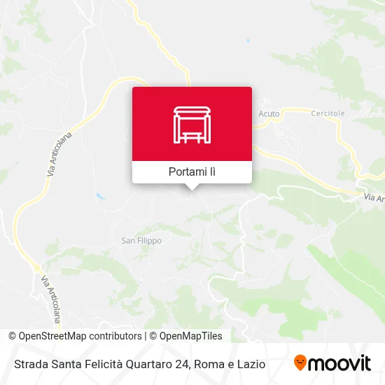 Mappa Strada Santa Felicità Quartaro 24