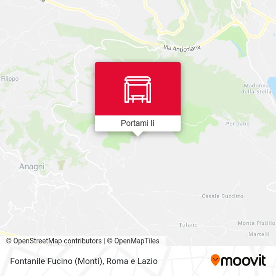 Mappa Fontanile Fucino (Monti)