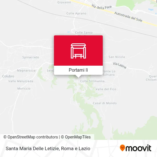 Mappa Santa Maria Delle Letizie