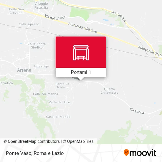 Mappa Ponte Vaso