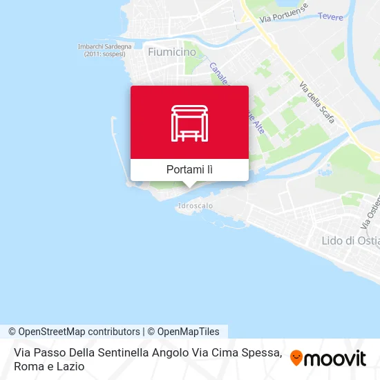 Mappa Via Passo Della Sentinella Angolo Via Cima Spessa