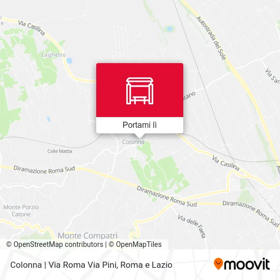 Mappa Colonna | Via Roma Via Pini
