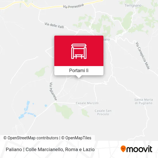 Mappa Paliano | Colle Marcianello