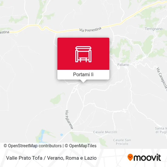 Mappa Valle Prato Tofa / Verano