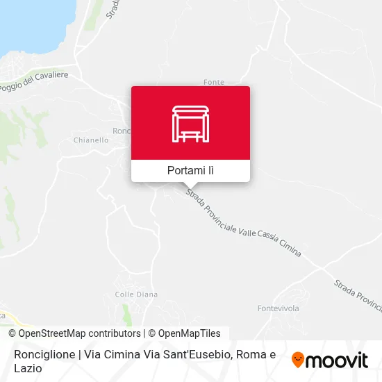 Mappa Ronciglione | Via Cimina Via Sant'Eusebio