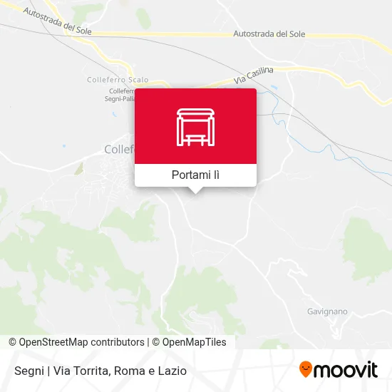 Mappa Segni | Via Torrita