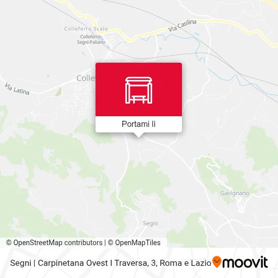 Mappa Segni | Carpinetana Ovest I Traversa, 3