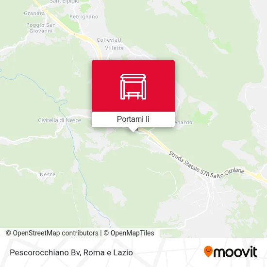 Mappa Pescorocchiano Bv