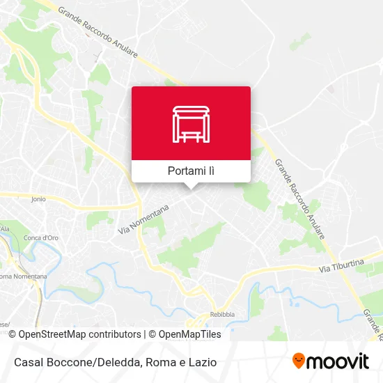 Mappa Casal Boccone/Deledda